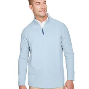 Men's CrownLux Performance® Clubhouse Micro-Stripe Quarter-Zip Pullover Thumbnail
