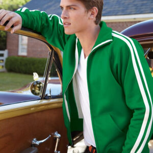 Men's Vintage Polyester Fleece Track Jacket Thumbnail