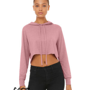 Women’s Triblend Crop Long Sleeve Hoodie Thumbnail