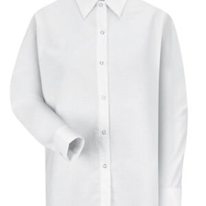 Women's Long Sleeve Specialized Pocketless Poplin Work Shirt Thumbnail
