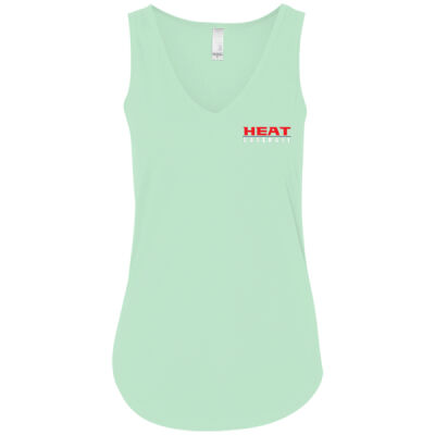 Heat American Flag - Women's Flowy V-Neck Tank Thumbnail