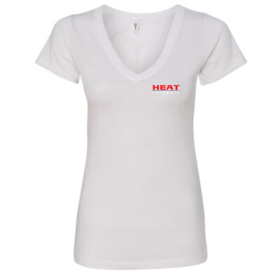 Heat American Flag - Women's Ideal V-Neck T-Shirt Thumbnail