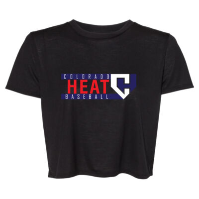 Colorado Heat Baseball - Women’s Flowy Crop Tee Thumbnail