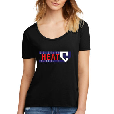 Colorado Heat Baseball - Women's Festival Scoop Neck Tee Thumbnail