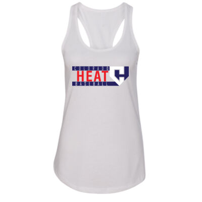 Colorado Heat Baseball - Women's Ideal Racerback Tank Thumbnail