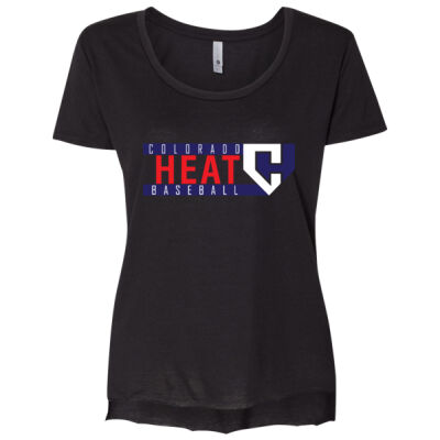 Colorado Heat Baseball - Women's Festival Scoop Neck T-Shirt Thumbnail