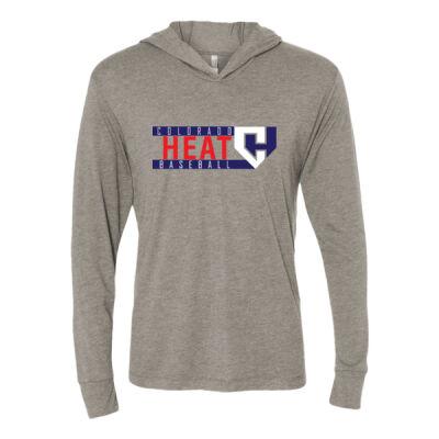 Colorado Heat Baseball - Triblend Hooded Long Sleeve Pullover Thumbnail